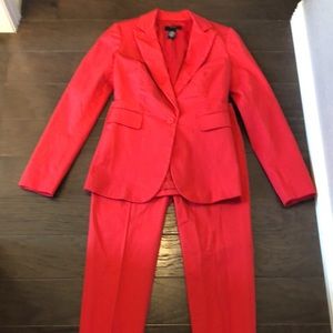 Stunning red suit by Body by Victoria